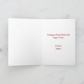 Carte de vacances personnalisée Bonanza (Intérieur)