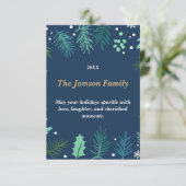 Carte de vacances personnalisée | Élégant voeux de (Debout devant)