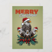 Carte de vacances personnalisée Flat Eagle (Devant / Derrière)