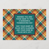 Carte de vacances personnalisée Grateful Blessed G (Dos)