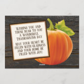 Carte de vacances personnalisée Grateful Blessed G (Dos)