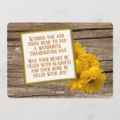 Carte de vacances personnalisée Grateful Blessed G (Dos)