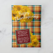 Carte de vacances personnalisée Grateful Blessed G (Intérieur)