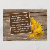 Carte de vacances personnalisée Grateful Blessed G (Dos)