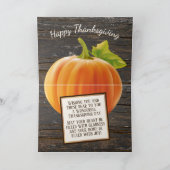 Carte de vacances personnalisée Grateful Blessed G (Intérieur)