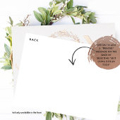 Carte de vacances personnalisée "Joie" en feuille 