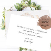 Carte de vacances personnalisée "Joie" en feuille 