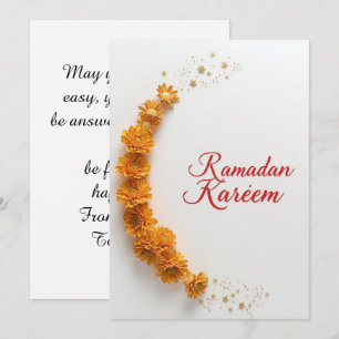 Carte de vacances personnalisée Ramadan Kareem