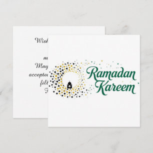 Carte de vacances personnalisée Ramadan Kareem