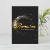 Carte de vacances personnalisée Ramadan MubaraK (Debout devant)