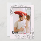 Carte de vacances personnalisée Simple Fête des pè (Devant)