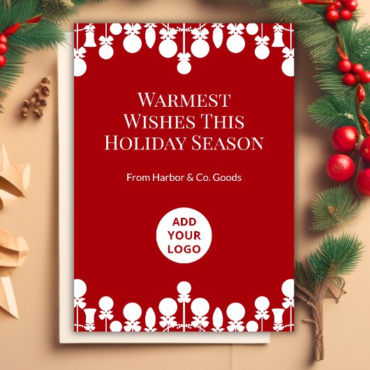 Carte de vacances personnalisées pour les entrepri