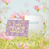 Carte de vacances Pesach moderne Foil