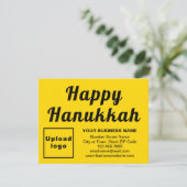 Carte de vacances petit jaune d'Hanoukka (Debout devant)