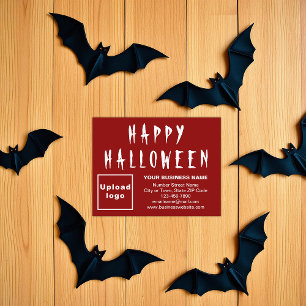 Carte de vacances petit rouge d'Halloween