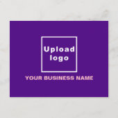 Carte de vacances petit violet d'affaires Hanoukka (Dos)