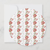 Carte de vacances Petite Floral Wreath (Dos)