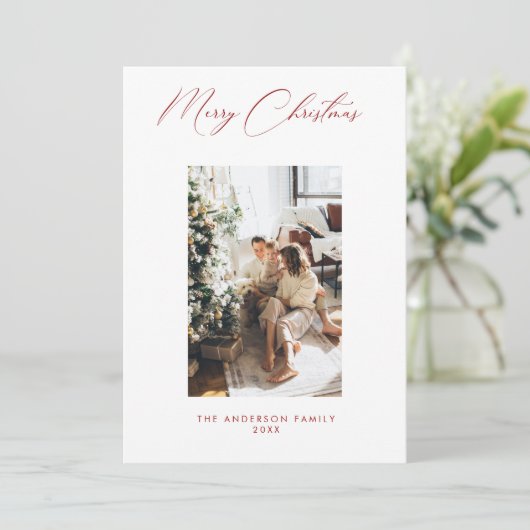 Carte de vacances photo (Debout devant)