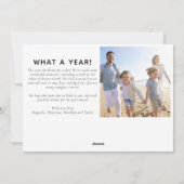 Carte de vacances photo 7 | Quelle année ! (Dos)