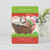 Carte de vacances photo à bords festonnés (Debout devant)