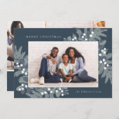 Carte de vacances photo à feuillage persistant Fra (Devant / Derrière)