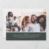 Carte de vacances photo à feuillage persistant Fra (Dos)