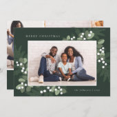 Carte de vacances photo à feuillage persistant Fra (Devant / Derrière)