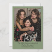 Carte de vacances Photo à plat avec lune de milieu (Dos)