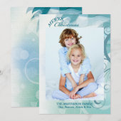 Carte de vacances photo à texture agréable (Devant / Derrière)