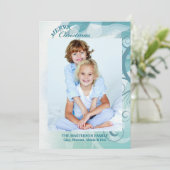 Carte de vacances photo à texture agréable (Debout devant)