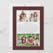 Carte de vacances photo Amour & Joie Bordeaux (Dos)