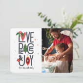 Carte de vacances photo Amour Paix & Joie (Debout devant)