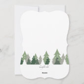 Carte de vacances photo Arbres de Noël (Dos)