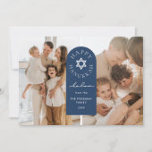 Carte de vacances photo Arch Hanoukka moderne (Devant)