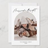 Carte de vacances photo Arche Mariée et Lumineuse (Devant)