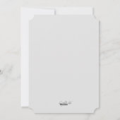 Carte de vacances photo Argent et Or (Dos)