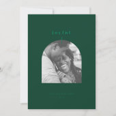 Carte de vacances photo arquée joyeuse (Devant)