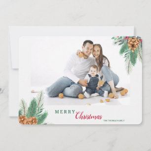 Carte de vacances photo aux accents hivernaux