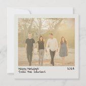 Carte de vacances photo avec appareil photo instan (Devant)