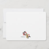 Carte de vacances photo avec cadre hommes en pain  (Dos)