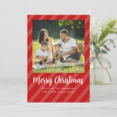 Carte de vacances photo avec Cardinal rouge (Debout devant)