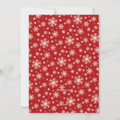 Carte de vacances photo avec étoiles de flocon de  (Dos)