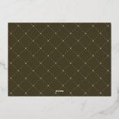 Carte de vacances photo avec feuille d'aluminium e (Verso)