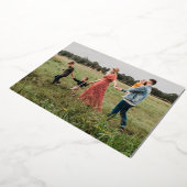 Carte de vacances photo avec feuille d'aluminium s (Rotation)