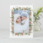 Carte de vacances photo botanique (Debout devant)