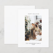 Carte de vacances photo Budget (Devant / Derrière)