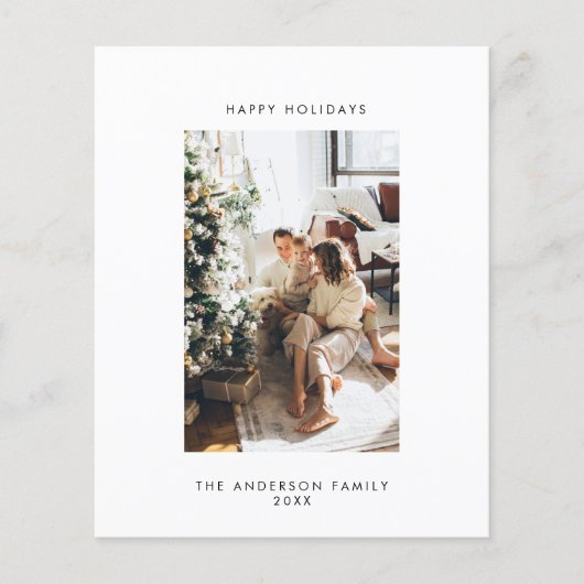 Carte de vacances photo Budget (Devant)