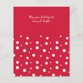 Carte de vacances photo Budget Red Joy Typography (Dos)