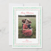 Carte de vacances photo Cadres de Noël en aquarell (Devant)