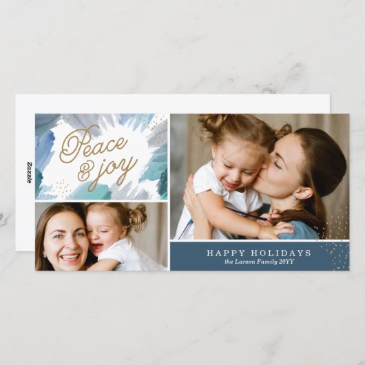 Carte de vacances photo céruléenne (Devant / Derrière)